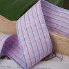Cinta de cuadros de colores con borde fino para lazos de pelo hechos a mano para niños de bricolaje, decoración de ropa, zapatos, sombreros y cajas de regalo