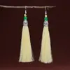 Pendientes de Borla Estilo Étnico, Colgantes de Borla Vintage, Accesorios Versátiles para Actuación, Accesorios Largos para Mujer