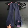 Calça masculina cleanfit com painéis de cores contrastantes, secagem rápida, design moderno para o verão, respirável, seda gelada, perna reta, calça casual solta
