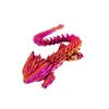 Producto Nuevo Más Vendido Transfronterizo Figura Modelo de Dragón Sin Dientes Impresa en 3D Juguete Colorido con Articulaciones Móviles Dragón de Cabeza Grande