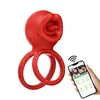 Serie de anillos vibratorios de bloqueo activo para hombres, anillo vibratorio bloqueador del prepucio, resonador para parejas, juguetes sexuales para adultos