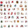 50 pegatinas navideñas con dibujos de grafitis de Papá Noel, árbol de Navidad, cuaderno, equipaje, decoración, pegatinas impermeables
