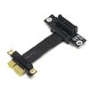 Cable de Extensión Pci-E3.0 Pciex1 Interfaz 1X Tarjeta de Red Tarjeta de Sonido Ranura Pequeña Cable Adaptador 1X Vertical 90 Grados
