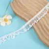 Encaje Elástico de Volantes Coloridos Ropa de Muñeca de Moda Accesorios de Encaje de Volantes Plegados Hechos a Mano DIY