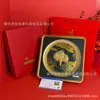 Logotipo Corporativo Personalizado Ganoderma Lucidum Lembranças de Negócios de Alto Padrão Presentes para Banco e Seguros Prato Quadrado Redondo Enfeites de Ganoderma Lucidum