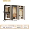 Guarda-Roupa Aberto DIY Closet Planejado Combinação de Guarda-Roupa Cabideiro Prateleira de Chão para Quarto