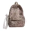 Mochila cielo estrellado azul brumoso suave, estilo coreano suave y linda, con un ambiente dulce y encantador, perfecta para salidas y sesiones de fotos