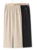 Pantalones de Verano Finos y Fluidos de Pierna Recta para Mujeres de Mediana Edad y Mayores, Nuevo Estilo 2026, Pantalones Cortos Sueltos Casuales