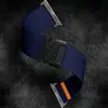 Cierre magnético de metal color titanio correa elástica de nailon adecuada para banda de muñeca Apple Watch 10 11 iWatch Ultra