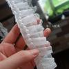 Exquisita Cadena de Encaje Plegado No Elástico Malla de Organza Bordado Ropa Correa de Hombro Material de Correa Tocado Floral DIY