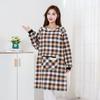 Delantal de cocina para mujer, venta al por mayor, impermeable, a prueba de aceite, para limpiarse las manos, de moda, de red roja, para catering, cintura especial