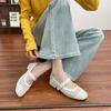 Nuevos Zapatos de Mujer de Otoño Estilo Italiano de Nicho Zapatos Retro de Alta Gama para Mujer Zapatos Mary Jane de Suela Blanda