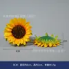 Flores de Girasol Simuladas al por Mayor Accesorios para Disfraces de Baile Flores de Seda Sombrero de Paja Decoración para Mochila Cabezas de Girasol