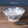 Tazón de Fideos Estilo Chino para Uso en Restaurante, Tazón Comercial de Melamina, Vajilla Retro Imitación Porcelana, Resistente a la Rotura