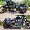 Coche muscle Wolf adecuado para la bolsa lateral xiangshuai XS650N bolsa lateral se puede instalar casco medio casco casco completo con cerradura marco de liberación rápida modificación