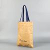 Bolsa de ombro dobrável de papel Kraft lavável e à prova de rasgos padrão amassado de papel DuPont moda portátil para compras bolsa de papel DuPont urgente