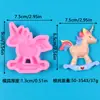 Molde de Silicona para Hacer Decoración de Pastel de Fondant, Caramelo de Chocolate, Caballo Unicornio, Carrusel