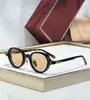 Jmm Clark Nuevas Gafas de Sol Redondas Transfronterizas con Clavos de Arroz Personalizadas Retro Moda Europea y Americana Tendencia Gafas de Sol Anti-UV