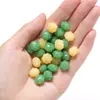 Cuentas de Calabaza de Jade Verde Imitación Cuentas Sueltas Nuevo Estilo Chino Pulsera DIY Colgante Accesorios Venta al por Mayor en Stock