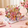 Tarjeta Pop-Up 3D para el Día de la Madre Escultura de Papel Tarjeta de Agradecimiento Regalo Estudiantil para Mamá Tarjeta de Bendición Regalo Creativo Venta al por Mayor Transfronteriza