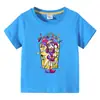2026 Camiseta Infantil para Meninos Verão Nova Manga Curta Roupa Infantil Estilo Coreano Estudante Algodão Shorts de Manga Curta para Meninas Conjunto de Duas Peças