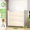Estante de Cocina de Pie Gabinete de Almacenamiento Multicapa Horno de Microondas Doméstico Gabinete Multifuncional con Puerta Gabinete de Almacenamiento a Prueba de Polvo