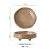 Louça de Mesa de Cerâmica Grossa Feita à Mão Japonesa Prato Pequeno Retro Prato para Sobremesa Lanche Prato para Prato Frio Prato para Molho Cerâmico Prato para Condimentos de Restaurante