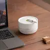 Cenicero de Jade para Sala de Estar en Casa, Estilo Chino Nuevo, Lujo Ligero, Gama Alta con Tapa, Anti-Ceniza Volante, Cenicero Creativo de Porcelana Blanca
