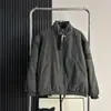 Jaqueta de Algodão Estilo Básico Cross-Border com Gola Alta, Acolchoada Quente de Inverno, Solta, Cor Sólida, Casual, Casaco de Algodão