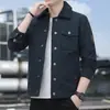 Chaqueta Transfronteriza con Forro Polar, Lana de Cordero Engrosada, Chaqueta Lavada para Hombre, Abrigo Grueso Cálido Holgado, Cuello Solapa Casual