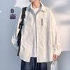 Camisa de marca de moda de primavera y otoño para hombre, de manga larga, holgada, juvenil, de alta gama, con estampado de pavo real, elegante, chaqueta de camisa a la moda.