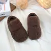 Zapatos de Algodón para Bebé Otoño e Invierno 2025 Niños y Niñas Zapatos de Casa para Interior Niño Pequeño Felpa Zapatos de Felpa Dos Algodón Cálidos