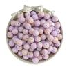 Cuentas de vidrio de jade de imitación de 8 mm, cuentas redondas de porcelana con forma de copo de nieve, accesorios para pulseras y collares.
