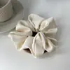 Anillo para el cabello de satén avanzado para intestino grueso, estilo coreano, elegante y sencillo, con forma de bola para mujer, estilo francés, retro.