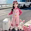 Traje para Niñas Primavera y Otoño 2026 Nuevo Estilo Bebé Niña Elegante a la Moda Casual Sudadera Ropa de Primavera para Niños Conjunto de Dos Piezas