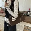 Bolso de Hombro Retro Estilo Coreano Ins 2025 Simple Casual Elegante Estampado de Leopardo Súper Moderno para Mujer