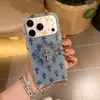 Funda de teléfono de mezclilla vintage con diseño de cruz 3D para iPhone 18 Pro Max, Apple 17, 16 y 15, con cobertura total y un asa