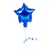 Decoração de bolo de aniversário colorida brilhante estrela de amor balão de folha de alumínio festa de panificação mesa de sobremesas peças para inserir bandeirinhas