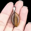 Colgante Ojo de Caballo de 1461-22 mm Cristal Natural Piedra Semipreciosa Colgante Ojo de Caballo Accesorios para Pendientes y Collares DIY
