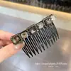 Peine para el Cabello Cuadrado con Taladro, Estilo Lujo Ligero, para Mujeres, Novedad Primavera 2026, Accesorios para el Cabello, Estilo Coreano, Moda Dongdaemun, Versátil, Incrustado con Pedrería