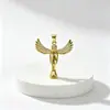 Colar com Pingente de Anjo Alado Personalizado Moda Europeia Luxo Leve Toque de Alto Padrão Cobre Banhado 18K Retenção de Cor Alta Joia com Pingente
