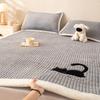 Protector de Cama de Terciopelo de Leche Engrosado de Invierno Pieza Única 2026 Nuevo Cubre Cama de Franela Coral Juego de Sábanas Acolchadas de Tres Piezas