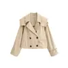 Para Europeu e Americano Transfronteiriço 2025 Aliexpress Nova Roupa de Primavera Feminina Casual para Trabalho Jaqueta Corta-Vento com Capuz de Alta Qualidade