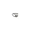 Anillo de plata de ley S925 con forma de corazón para dedo índice, estilo retro, estilo celebridad de Internet, para mujer