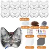 Máscara Branca em Polpa de Papel para Colorir e Pintar DIY Infantil Pré-Escolar Pintada à Mão Máscara em Branco da Ópera de Pequim