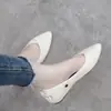 Novedad Moda Casual Primavera/Verano 2026 Zapatos de Salón Planos de Punta Aguda de Corte Bajo con Tacón Bajo para Mujer Zapatos de Salón Versátiles de Moda