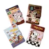 Caderno Snoopy 3D com Botão de Pressão A5 Caderno Pautado com Folha Dourada Caderno com Botão de Pressão Colorido Diário Planejador para Aluno do Ensino Fundamental