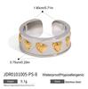 Jieding joyería europea y americana anillo de amor de acero inoxidable acero de titanio joyería que no se desvanece anillos de alto nivel de lujo ligero transfronterizos