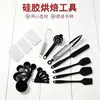 Conjunto de Ferramentas de Silicone para Assar Raspador Copos Medidores Batedor Espátula Resistente a Altas Temperaturas Conjunto de Utensílios de Cozinha de Silicone