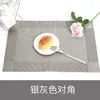 Jogo americano de peça única tecido fácil de limpar estilo europeu almofada isolante de calor porta-copos esteira de mesa Teslin hotel doméstico PVC esteira para comida ocidental